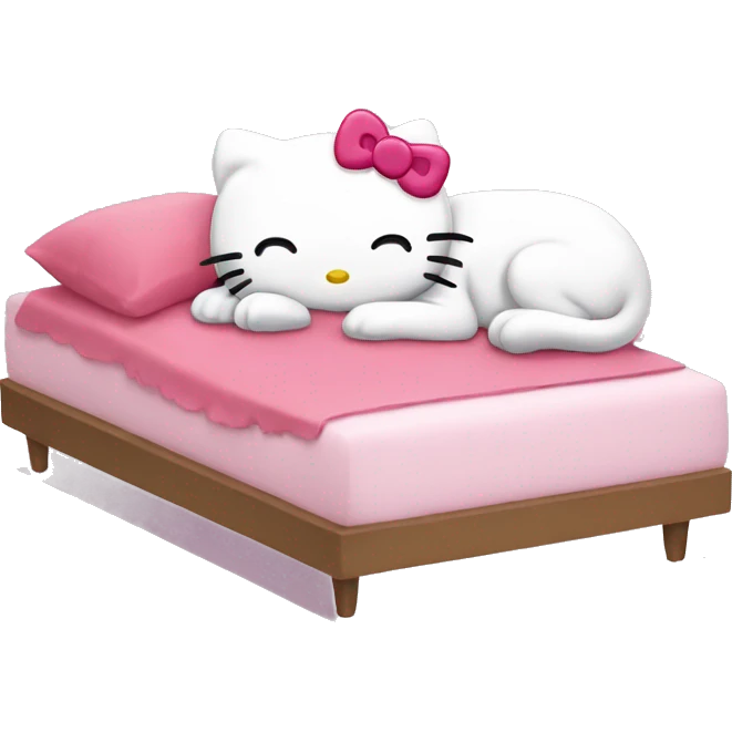 hello kitty sleeping emoji