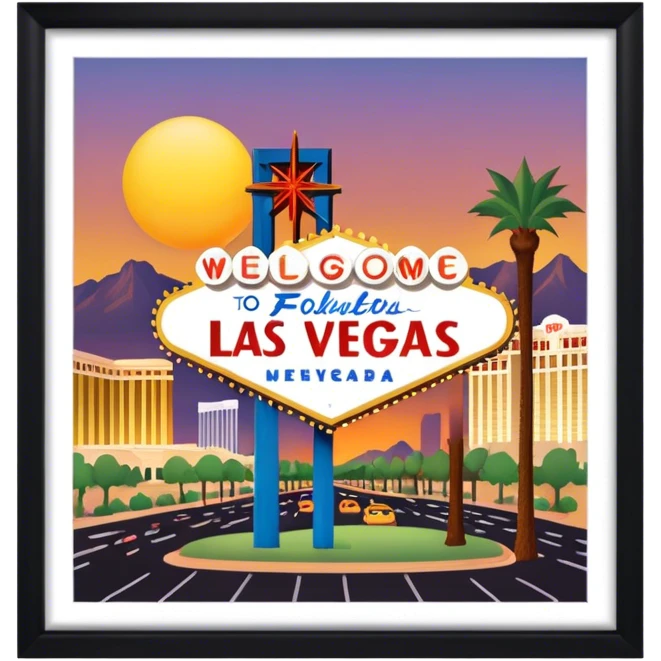 las vegas, no frame emoji