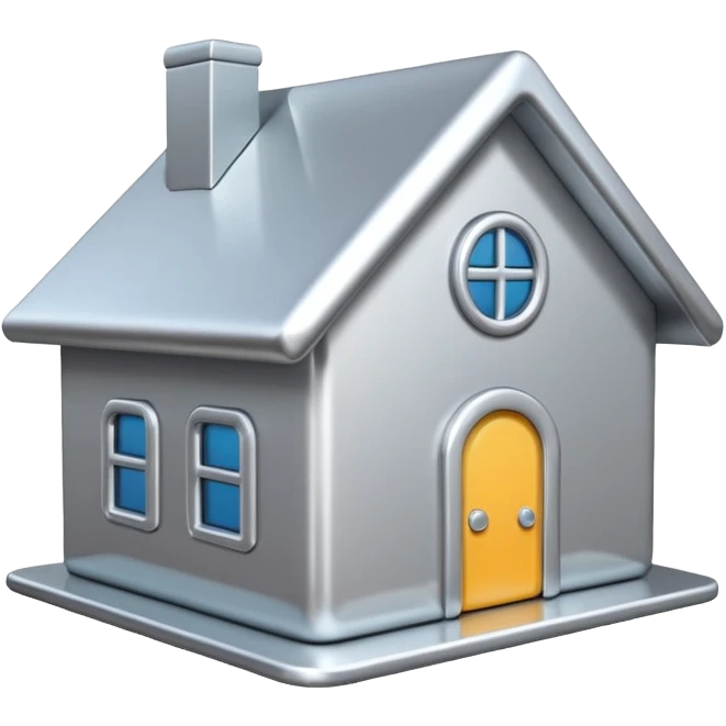 3D house icon emoji