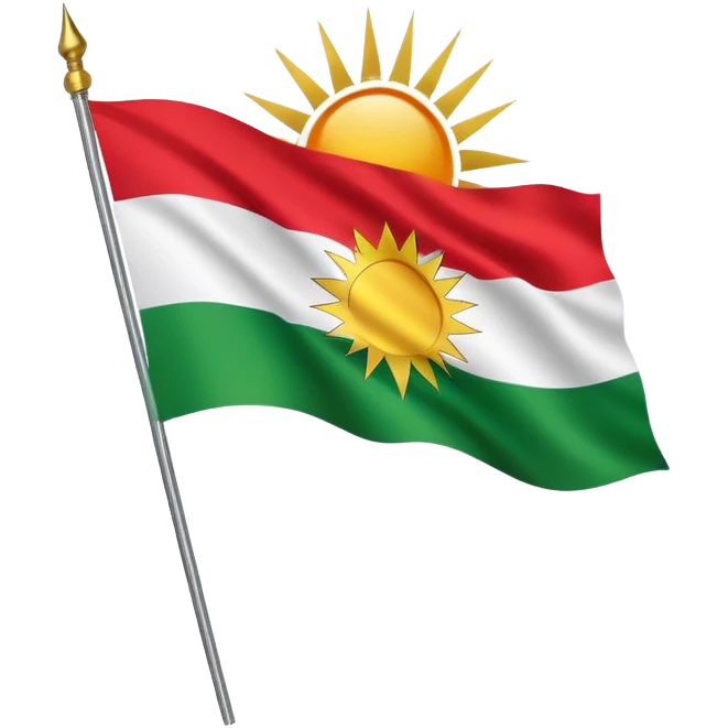 Kurdistanflagge emoji