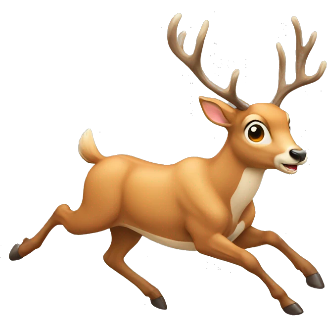 Deer running emoji