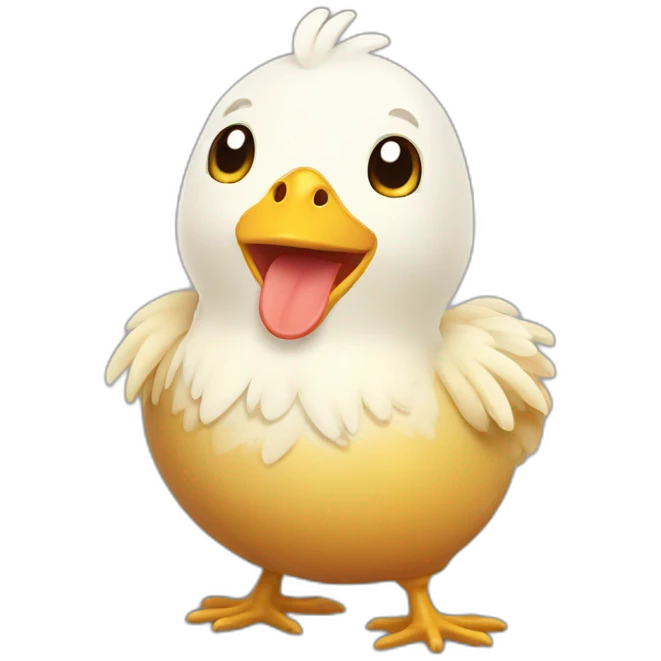 happy chicken hatching emoji