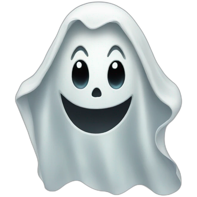 terrifying ghost emoji