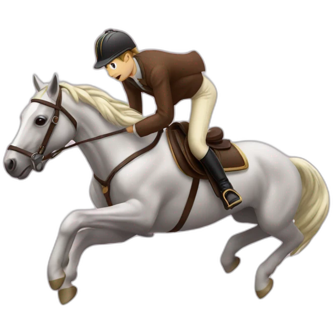 Cheval saut emoji