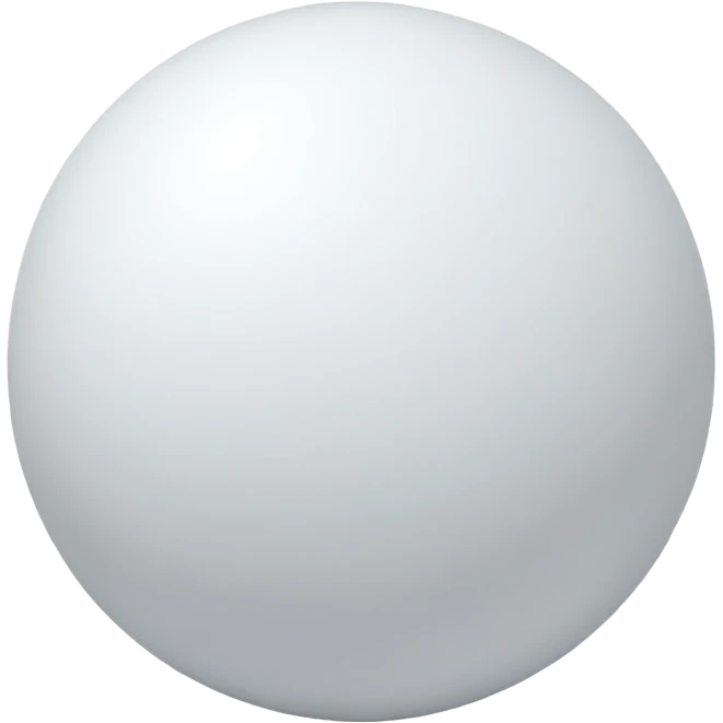 3d white sphere emoji