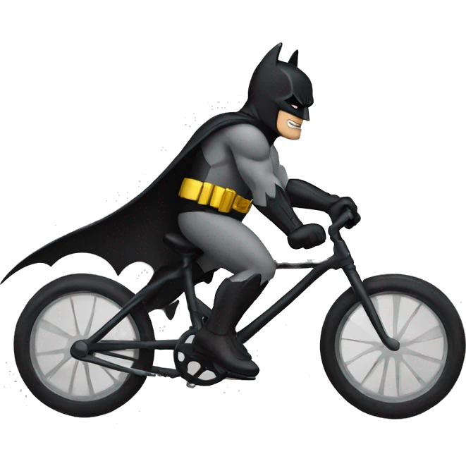 Batman riding a bike  emoji