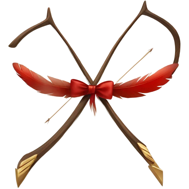 Valentines bow & arrow emoji