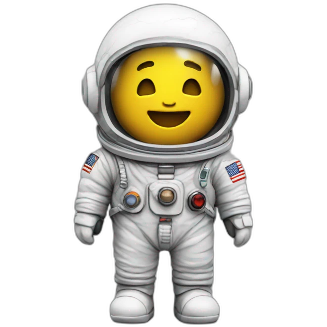 astronaut marble figure emoji