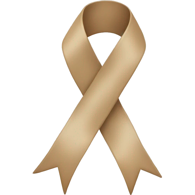 Beige ribon emoji