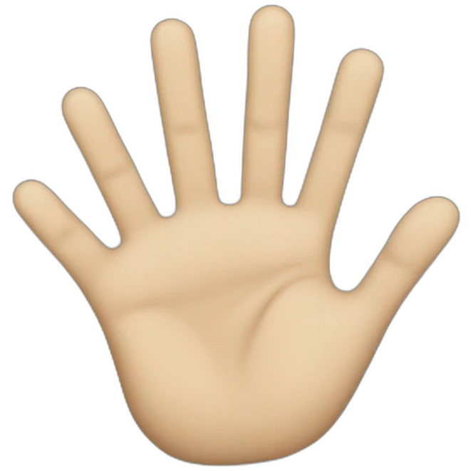 STOP HAND emoji