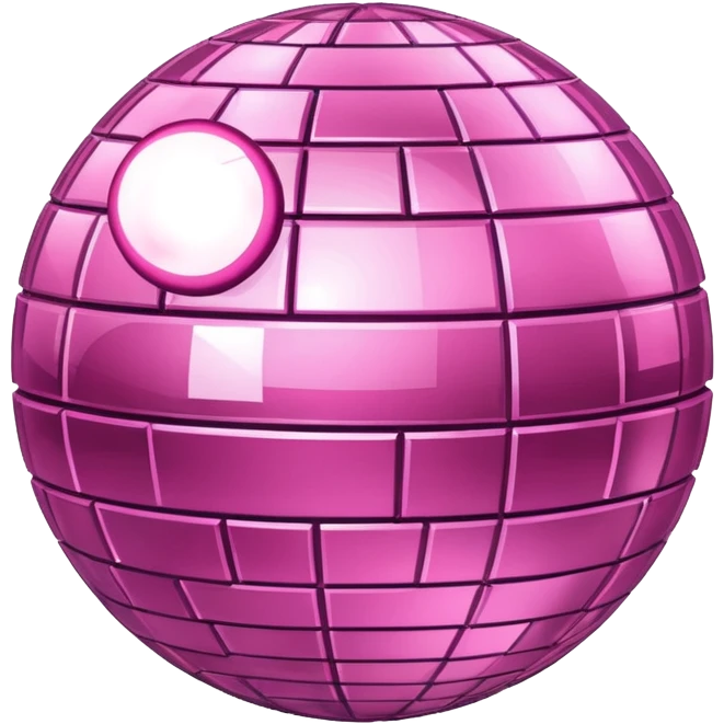 Pink disco ball emoji