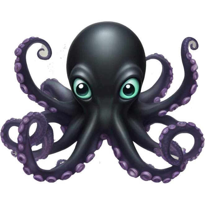 Black Alien Octopus emoji