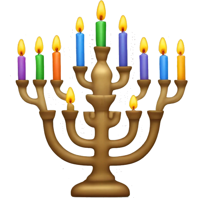 nine candle menorah emoji