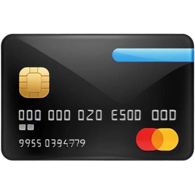 black credit card emoji