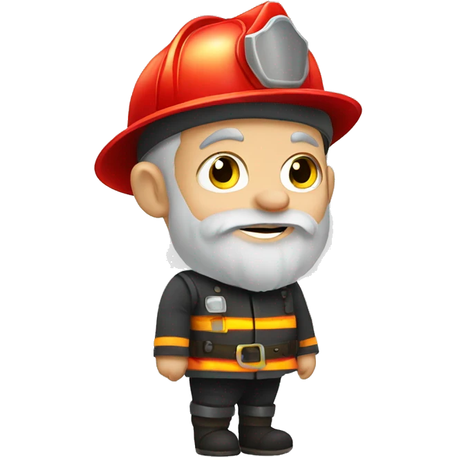 Dwarf as fireman emoji