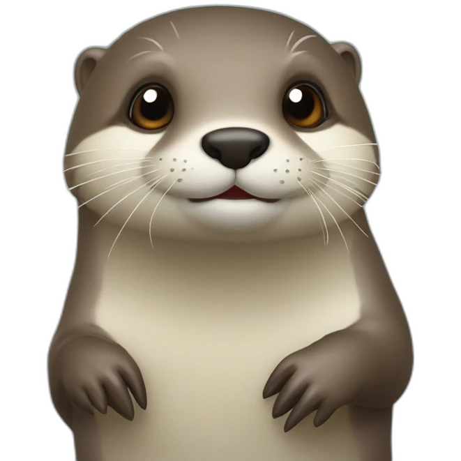 loutre sur une fourmi emoji
