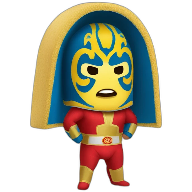 Nacho libre luchador emoji