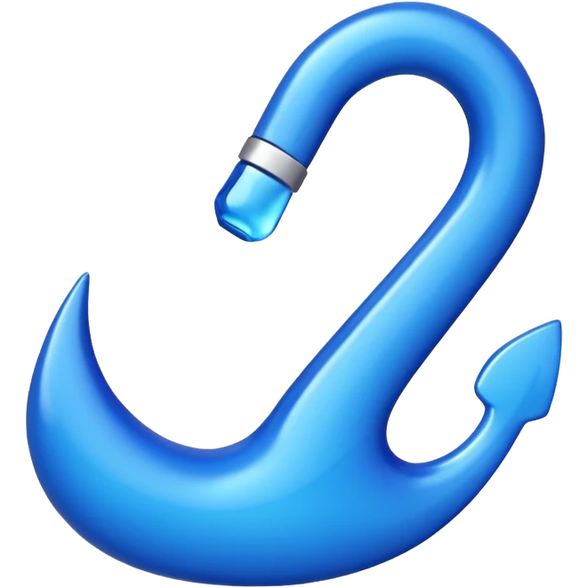 Blauer Haken  emoji