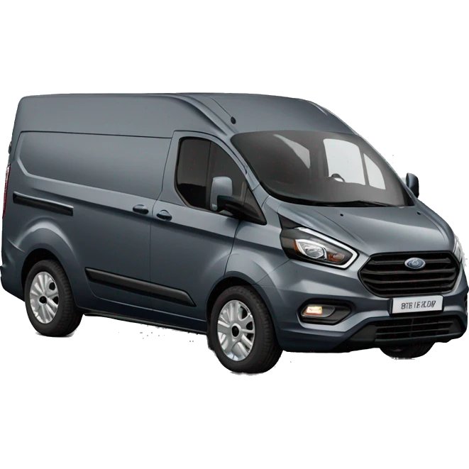 ford transit custom L2H1 with dark grey color emoji