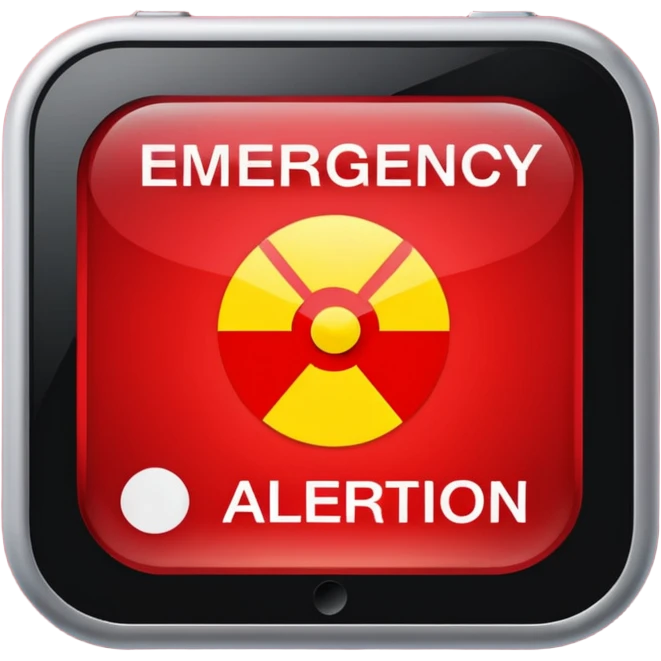 emergency alert notification emoji