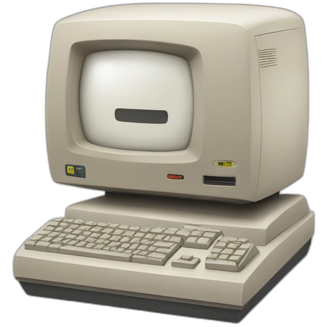 Very old computer emoji