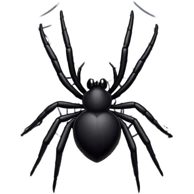 cute black spider web emoji