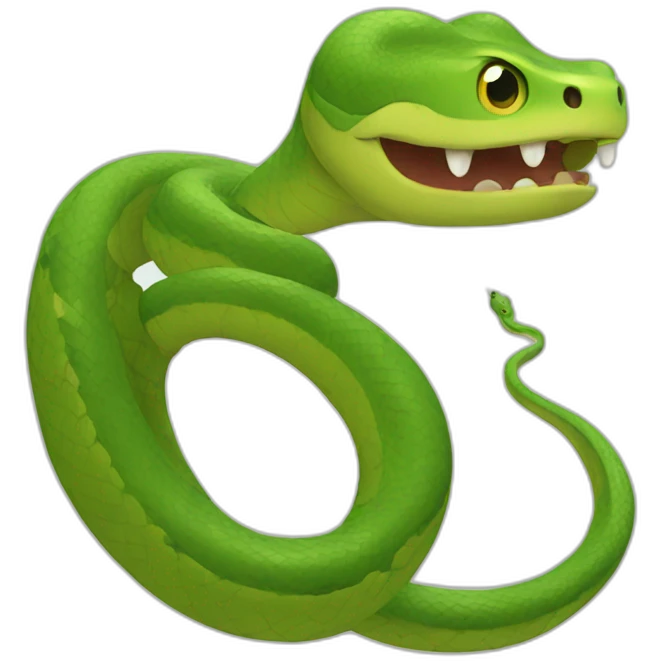 Cute snake emoji
