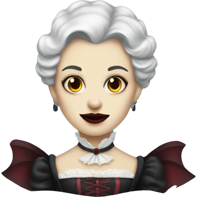 victorian lady vampire emoji