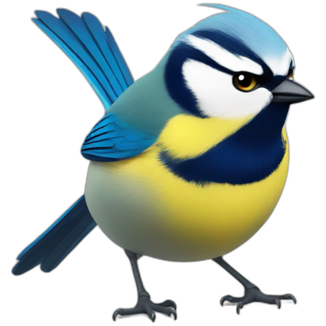 angry blue tit emoji