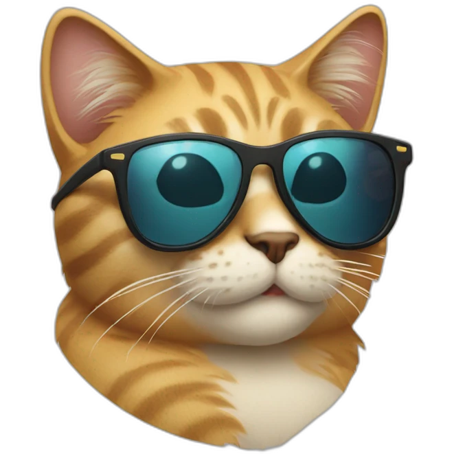 Cat with sunglasses emoji