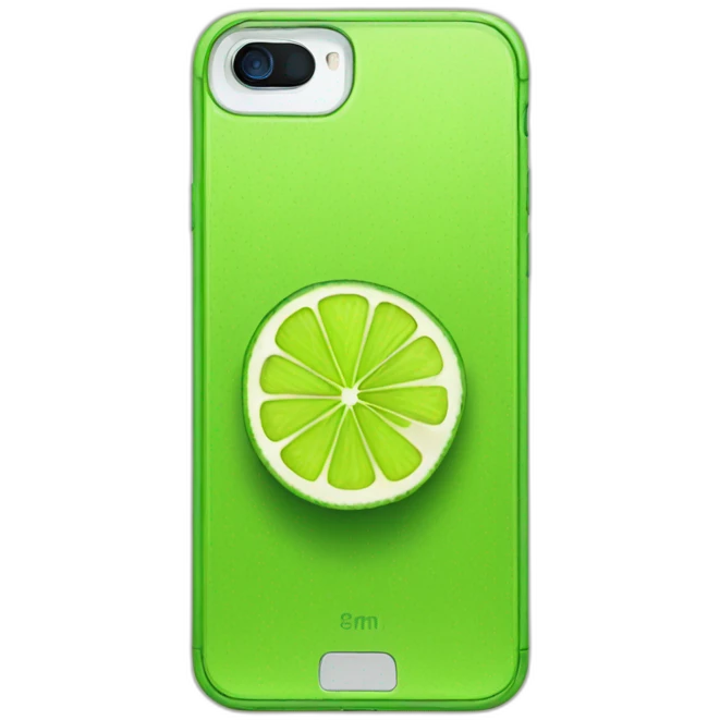 A lime with the iPhone 15 emoji