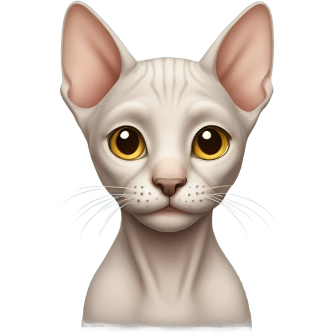 Bald cat emoji