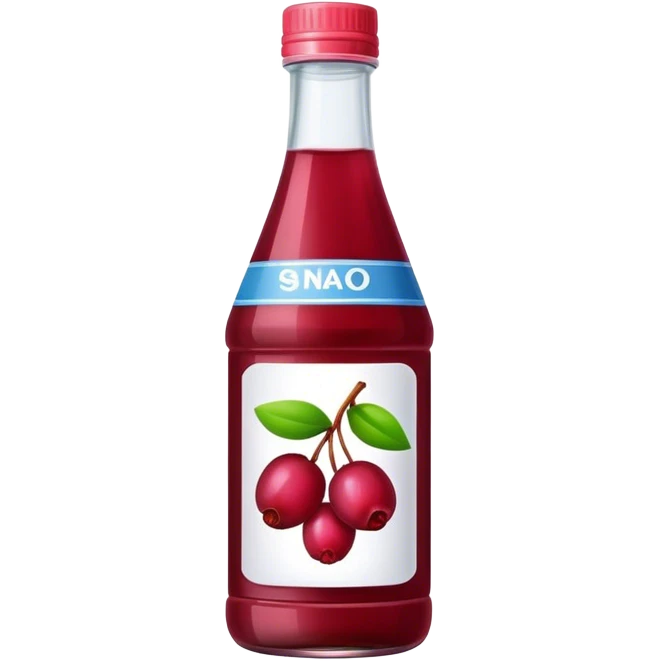 Bottle cranberry juice emoji