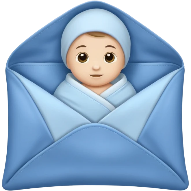 Blanket envelope for a newborn  emoji
