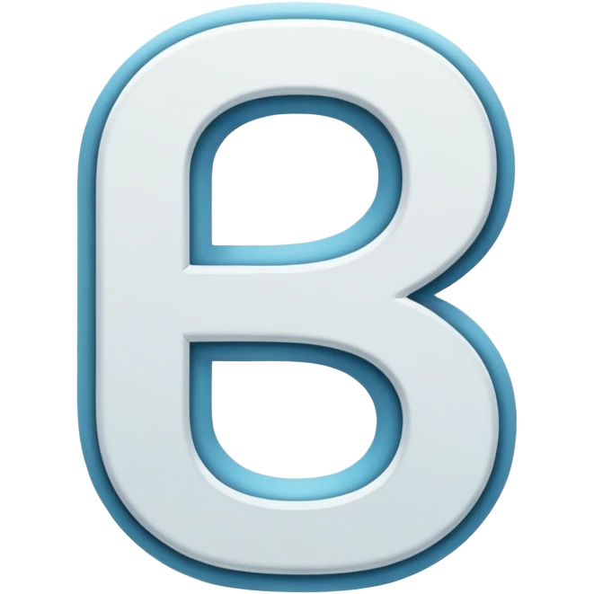 White letter "S" emoji