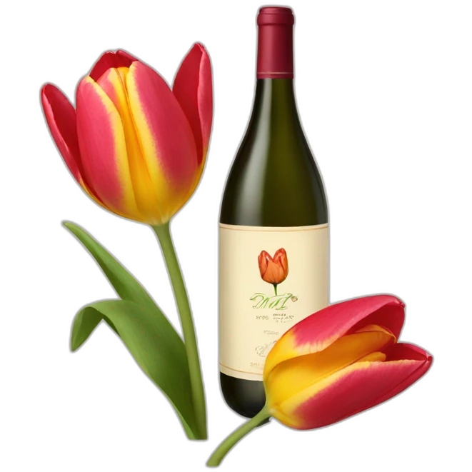 Tulip wine emoji