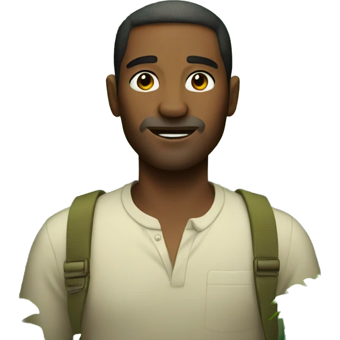 Man in jungle  emoji