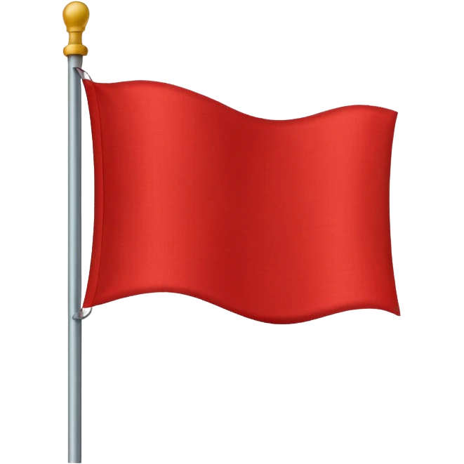 plain red flag emoji