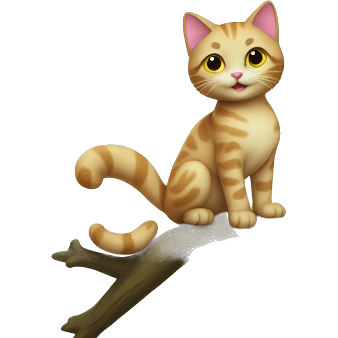 kitty on a tree emoji