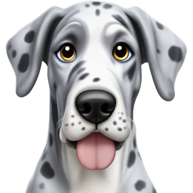 Blue Merle Great Dane  emoji