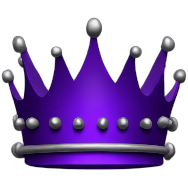 dark purple crown with sharp metal structures emoji