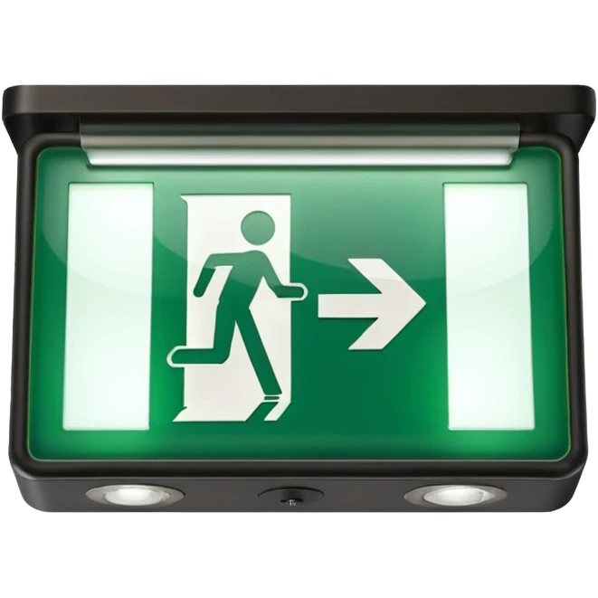 Emergency Exit Sign emoji