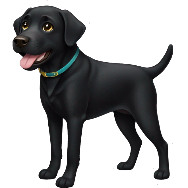 black labrador  emoji