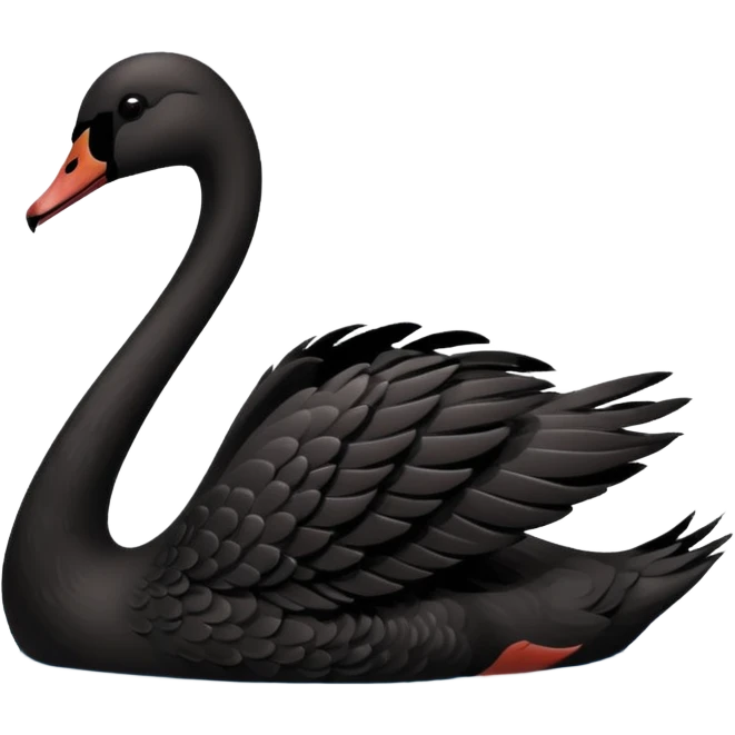 Black swan emoji