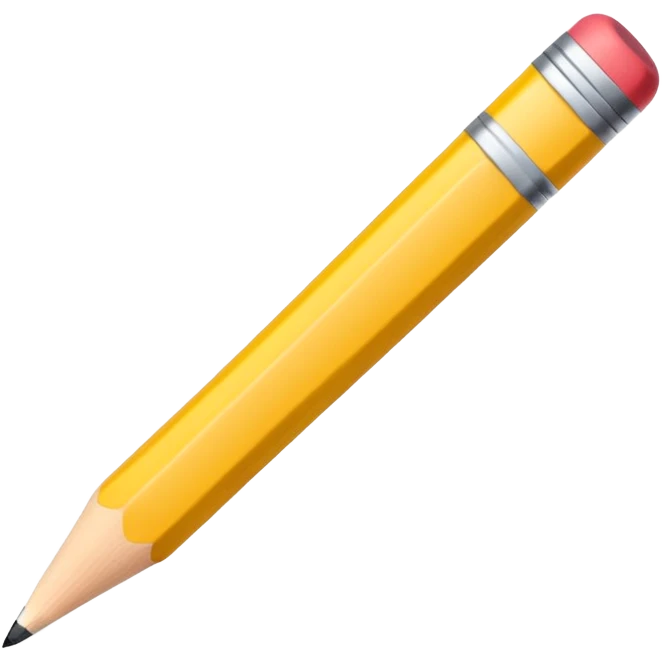 Lapiz de escribir con borra emoji