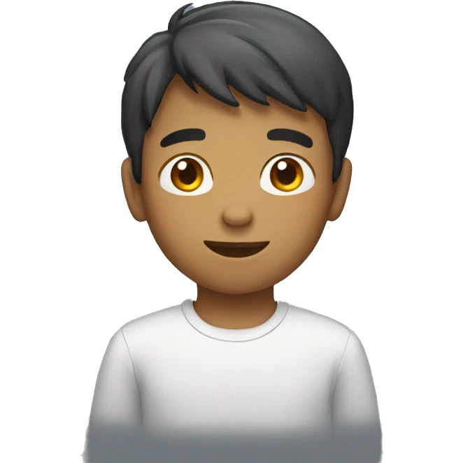 boy without computer emoji