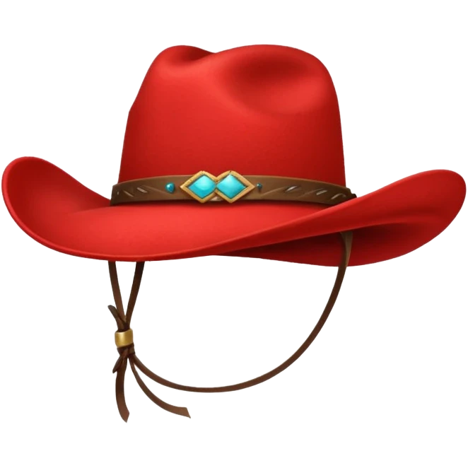 Red cowboy hat   emoji