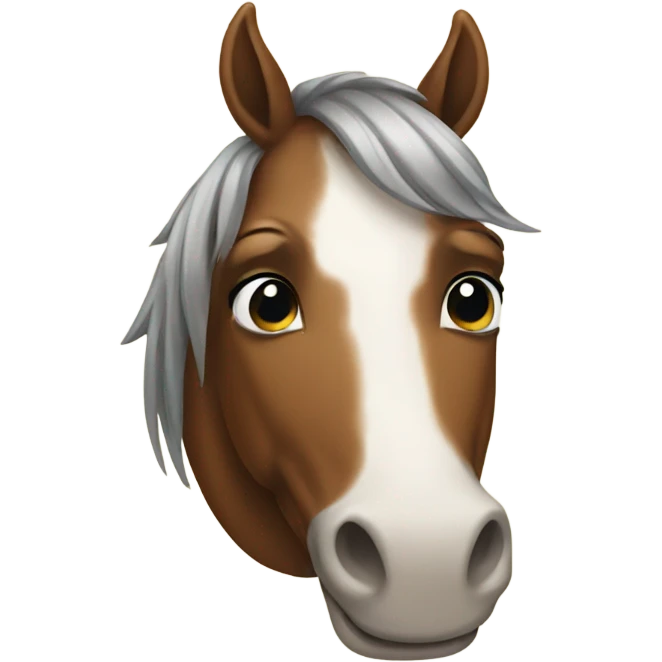Horse smiling  emoji