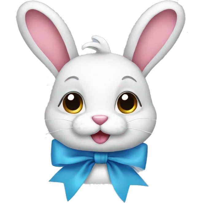 Bunny with bows  emoji