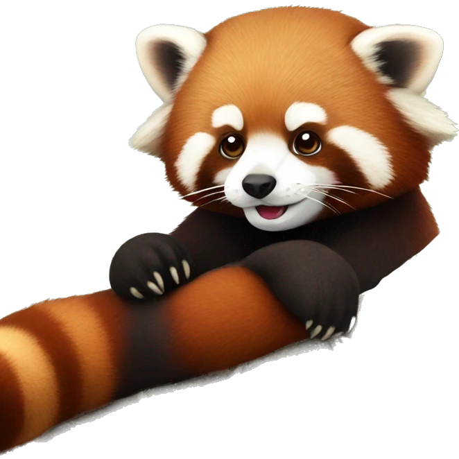 red panda taking a break emoji
